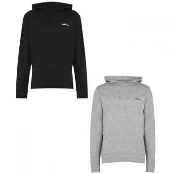 Jack and Jones 2 Pack Hoodies Mens - Black/Grey
