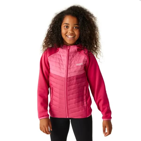 Regatta Girls Kielder VIII Hybrid Full Zip Padded Coat 5-6 Years - Chest 59-61cm (Height 110-116cm) Pink Potion/Flamingo Pink RKN153G-TGV-5