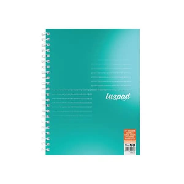 Silvine Silvine Luxpad Professional Wirebound Notebook Ruled with Margin 200 Pages A4+ (Pack of 3) LUXA4MT LUXA4MT