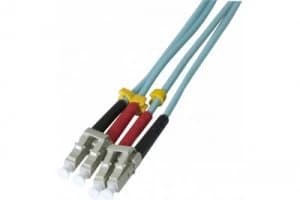 30m Fibre OM3 50 125 Aqua LSZH LCLC Lead