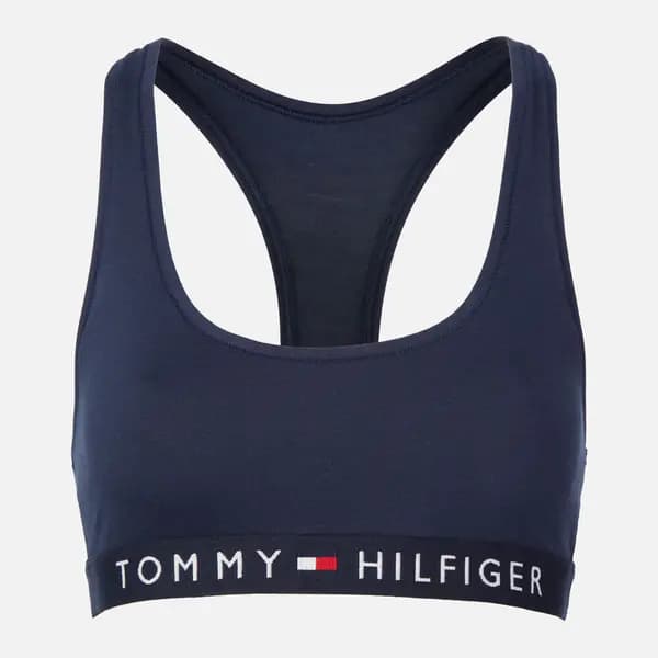 Tommy Hilfiger Womens Original Cotton Bralette - Navy Blazer - M