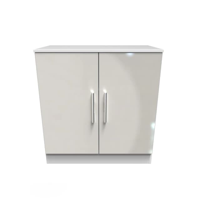 Ready Assembled 2 U Trent 2 Door Cabinet (Ready Assembled) in Mid Grey Size: Medium Mid Grey Unisex Medium