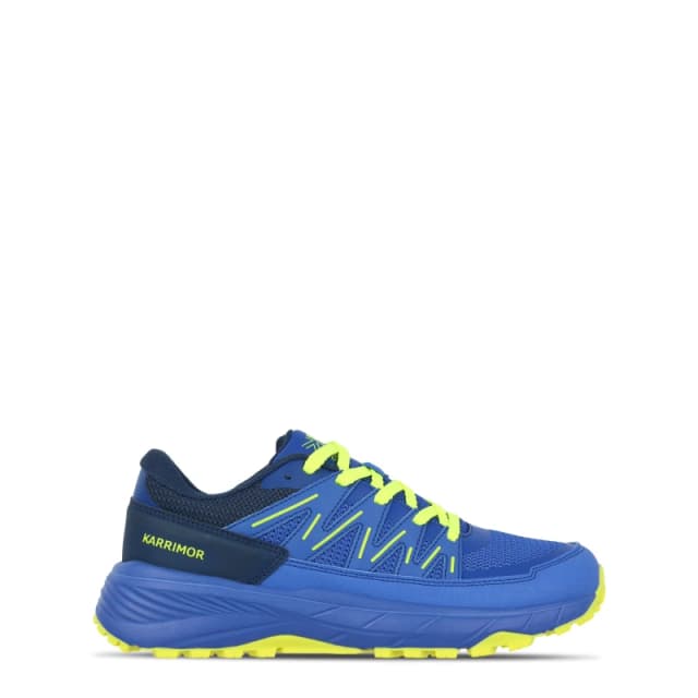 Karrimor Caracal Trail Trainers Mens Blue/Lime male 7 (41)