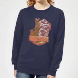 Scooby Doo Munchies Womens Sweatshirt - Navy - L