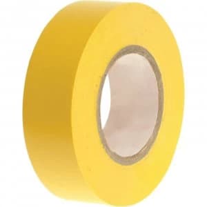 Faithfull PVC Electricial Tape Yellow 19mm 20m