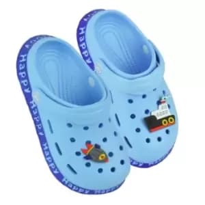 Sand Rocks Boys Ship Clogs (2-3 UK) (Blue)