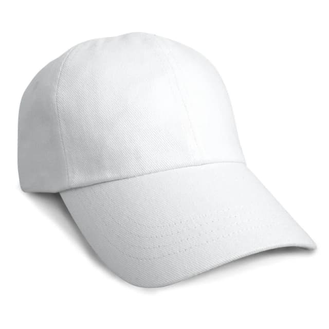 Result Result Heavy Cotton Premium Pro-Style Baseball Cap in White White One Size Unisex 5055747565409