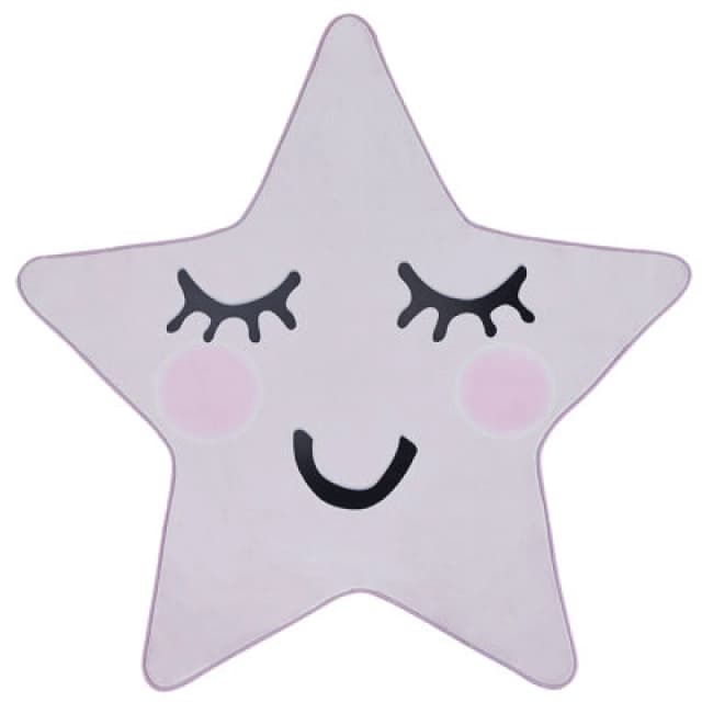 Beliani Kids Rug Sirius Pastel Pink 120 X 120 Cm