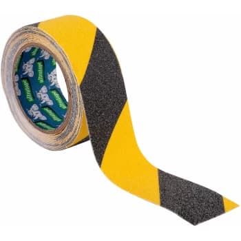 Black and Yellow Non Slip Hazard Tape 50mm x 5m - Ultratape