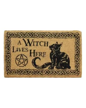 A Witch Lives Here Doormat