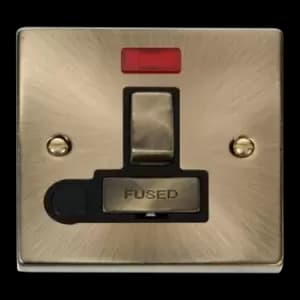 Click Scolmore Deco Ingot 13A Flex Outlet Neon Switched Fused Spur Unit - VPAB552BK