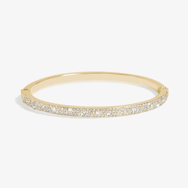 Jon Richard Jon Richard Gold Plate Pave Bangle Gold