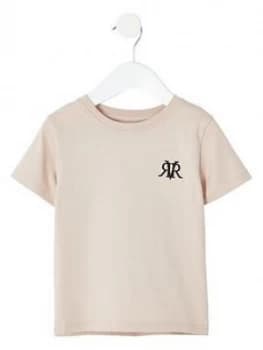 River Island Mini RI T-Shirt Stone Size 12-18 Months Boys