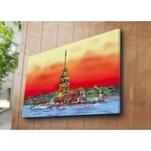 70100C-087 Multicolor Decorative Canvas Painting