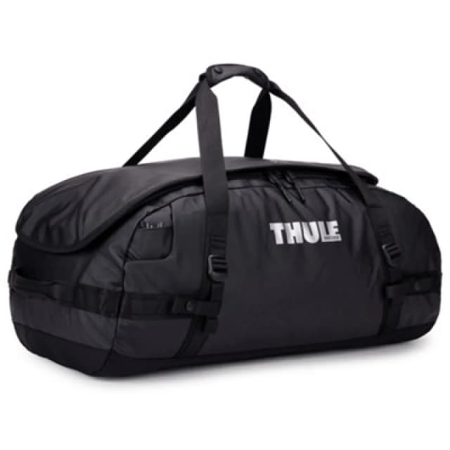 Thule Chasm 70L Duffel Bag Black Travel Luggage Backpack Recycled