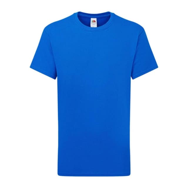 Fruit Of The Loom Iconic 195 girls's Children's T shirt in Blue