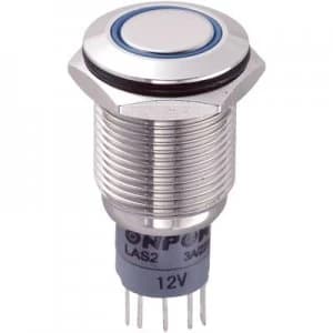 TRU COMPONENTS LAS2GQF 11ZEB12VNP Tamper proof pushbutton 250 V AC 3 A 1 x OnOn IP67 latch