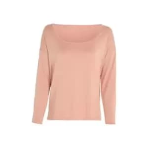 Calvin Klein L/S Curve Neck - Nude
