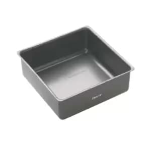 MasterClass Non Stick Deep Loose Base Cake Pan Square 24.5cm Grey