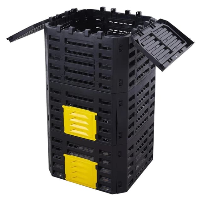 Breeins 500L Garden Compost Bin Black unisex One size
