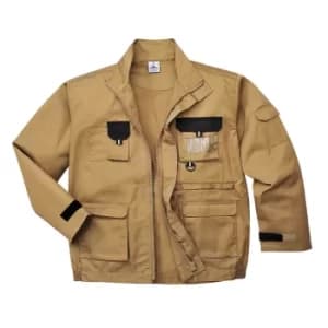 Portwest Mens Texo Contrast Work Jacket Khaki 2XL