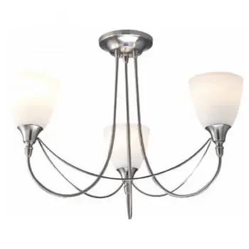 Village At Home Nottingham 3-Light Ceiling Light - Chrome