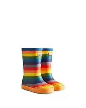 Hunter Unisex Original First Classic Mini Rainbow Boots - Walker, Toddler, Little Kid
