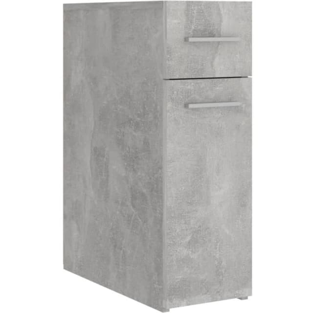 VIDAXL Apothecary Cabinet Concrete Grey 20x45.5x60cm Engineered Wood Vidaxl 8720286587362