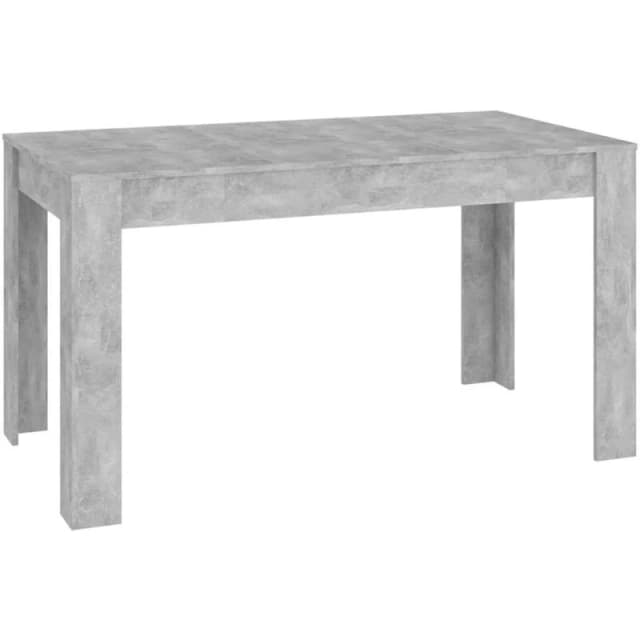 VIDAXL Dining Table Concrete Grey 140x74.5x76cm Engineered Wood vidaXL 8720286587270