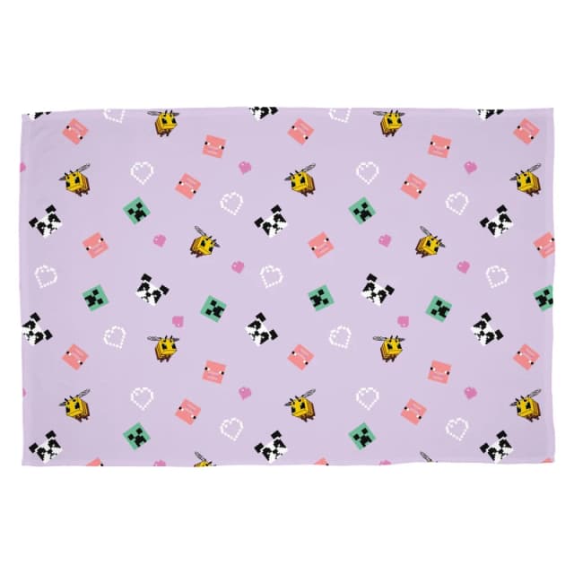 Minecraft Minecraft Closeup Fleece Blanket Purple unisex 100x150cm