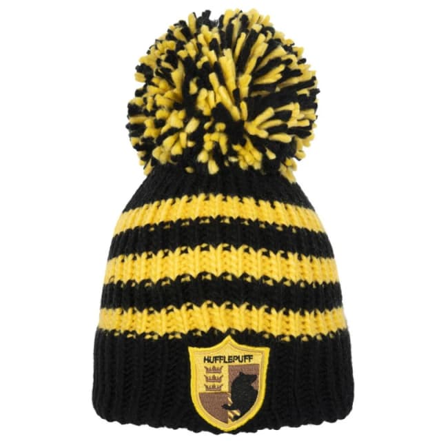 Harry Potter Mens Hufflepuff Bobble Beanie Multicolor Male One Size