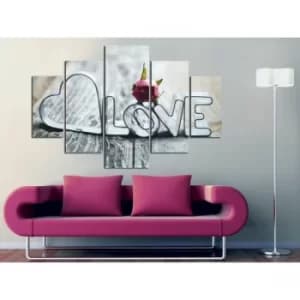 ST093 Multicolor Decorative MDF Painting (5 Pieces)