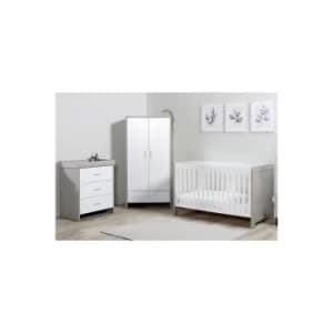 Ickle Bubba Ash Grey and White Pembrey 3 Piece Furniture Set