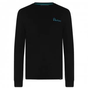 Penfield Moraine Long Sleeve T Shirt - Black/White
