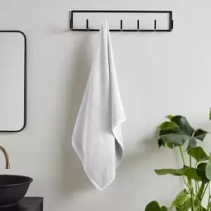 Quick Dry 100% Cotton Hand Towel, White - Catherine Lansfield