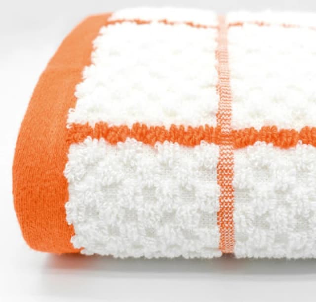 Kitchen Trends Checkered 100% Cotton Pack of 3 Tea Towels, Easy Care in Orange Size: 3 Pack Orange Unisex 3 Pack