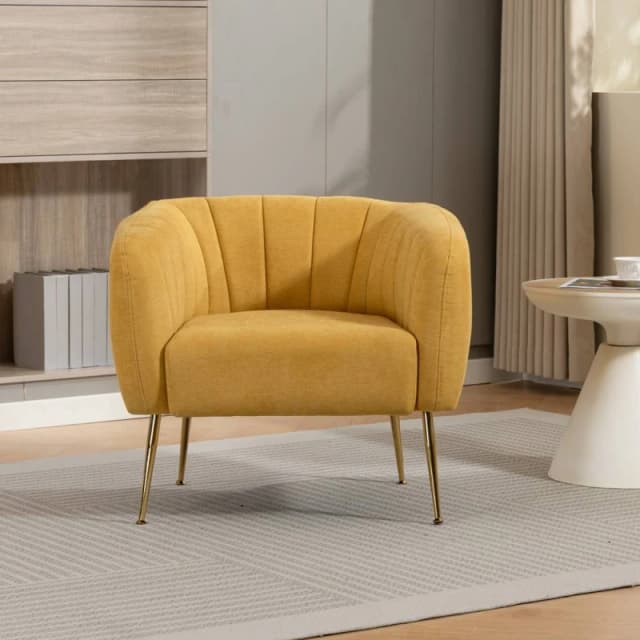 Artemis Home Stanton Accent Chair in Yellow Size: 1 Pack Yellow Unisex 1 Pack