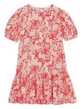 Mintie By Mint Velvet Girls Millie Floral Woven Short Sleeve Dress - Multi