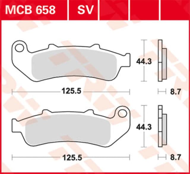 TRW Lucas Brake lining MCB658