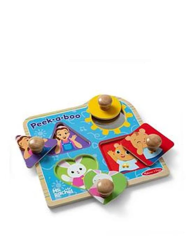 Melissa & Doug Ms Rachel Peek-A-Boo Jumbo Peg Puzzle 1022066