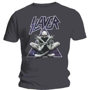 Slayer - Triangle Demon Unisex Large T-Shirt - Grey