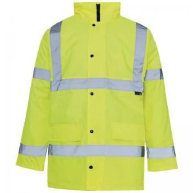 ESE Direct Hi-Vis Fluorescent Yellow Parka Jacket - Size 4x Extra Large 404683 Hi Vis Clothing