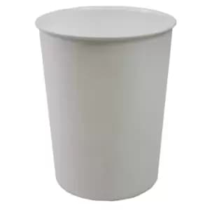 JVL Quality Vibrance Lightweight Waste Paper Basket Bin Plastic White