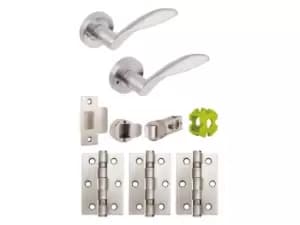 Jigtech JTB82200 SCP Cresta Privacy Door Pack Mech Satin Chrome 57mm
