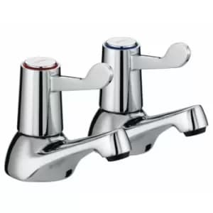 Value Lever Chrome Bath Taps with Ceramic Disc Valves - VAL2-3/4-C-CD - Chrome - Bristan
