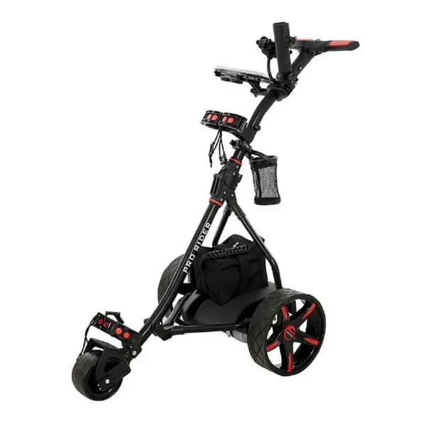 Pro Rider Leisure 36 Hole Electric Golf Trolley - Black & Red EX09022