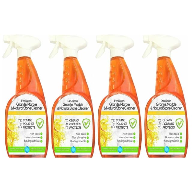 ProKleen Granite, Marble & Natural Stone Worktop Cleaner Spray 4 x 750ml Orange unisex