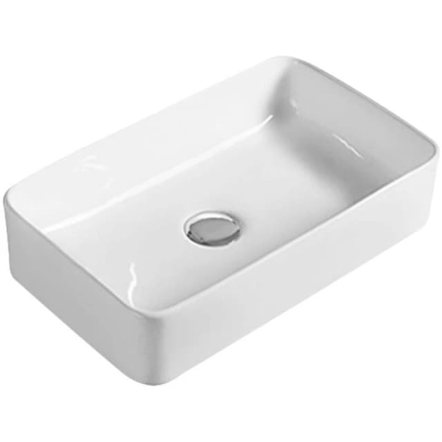 nuie Rectangular Basin 465x235x120mm, White NBV180