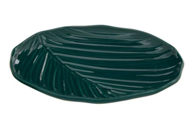 Premier Housewares Bali Dark Green Canape Plate Green