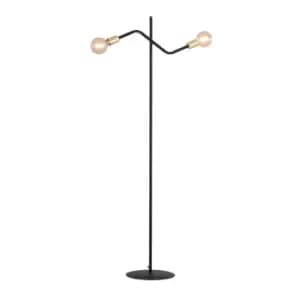 Bolt Black Multi Arm Floor Lamp 2x E27